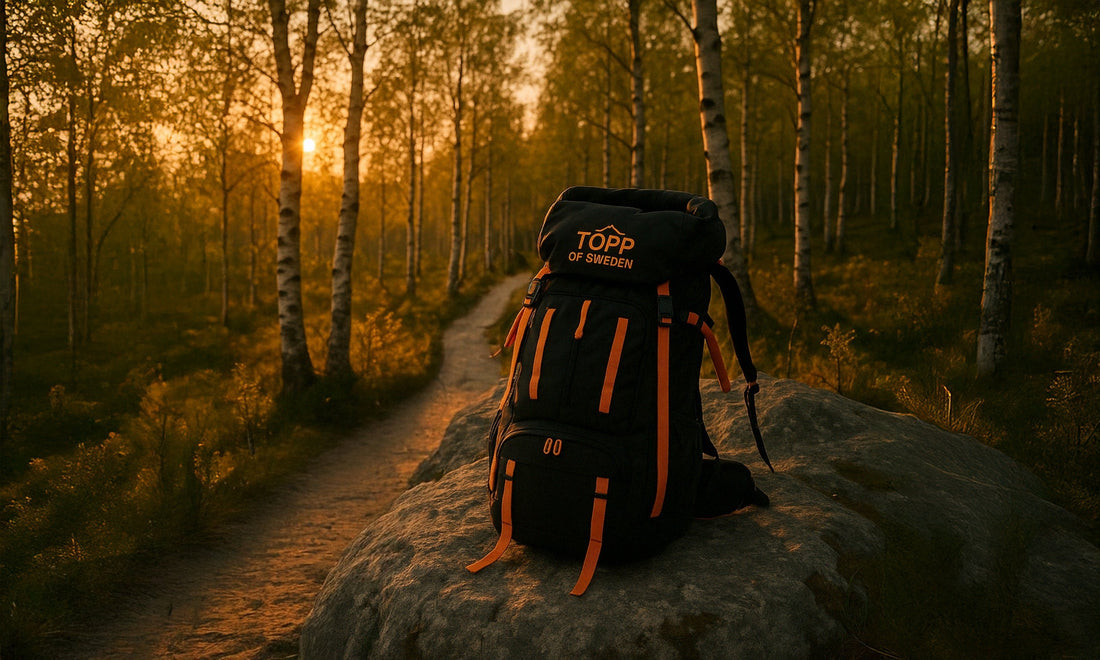 65L ryggsäck med höftbälte I sommarnattens sken