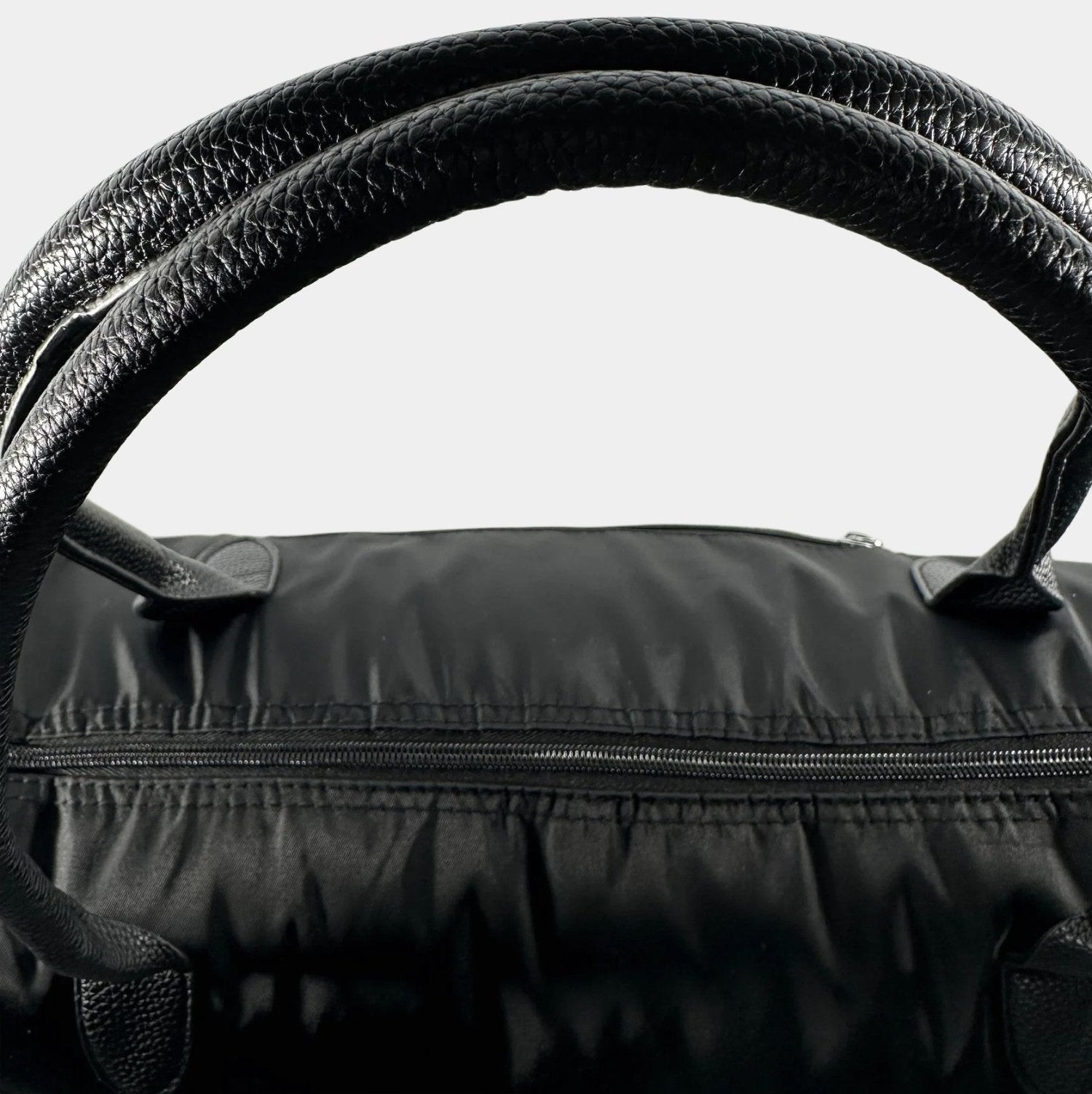 Shoppingbag Svart Slitstark Nylon close up